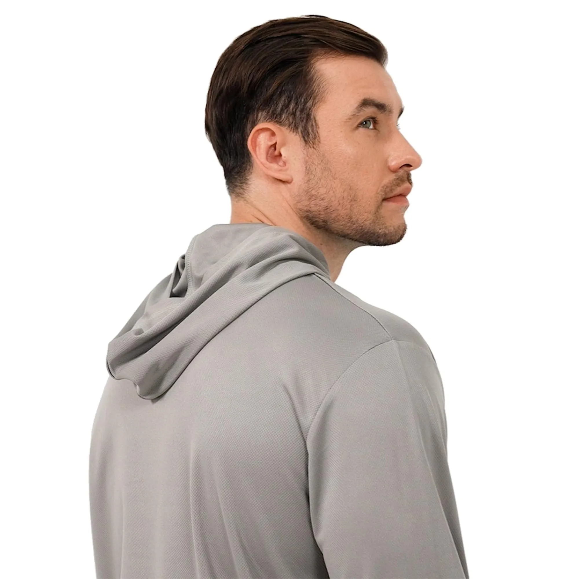 ProtectX 2-Pack Gray Lightweight Long Sleeve Hoodies UPF 50  Sun Protection Shirts For Men