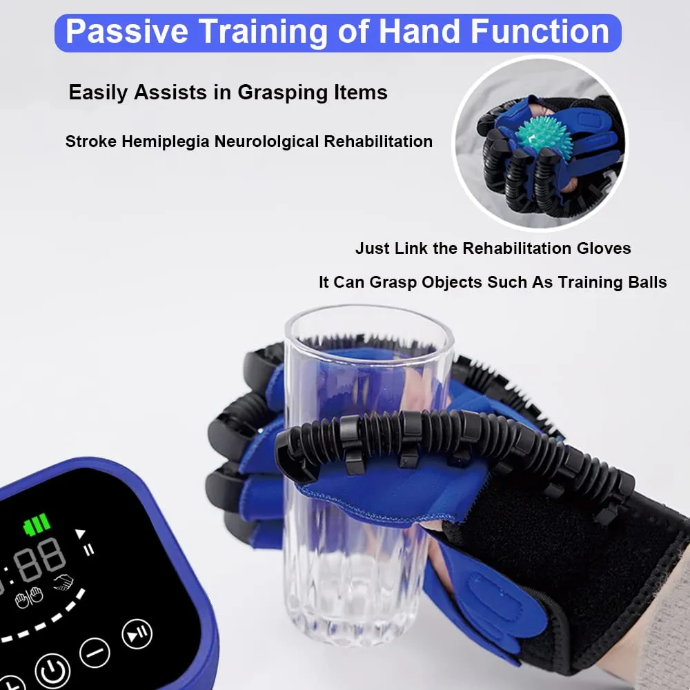 Rehabilitation Robot Gloves for Stroke Hemiplegia Patients,Finger And Hand Recovery Trainer Equipment Rehab Hand Exerciser Aids Robotic Glove (Right hand-Size M)