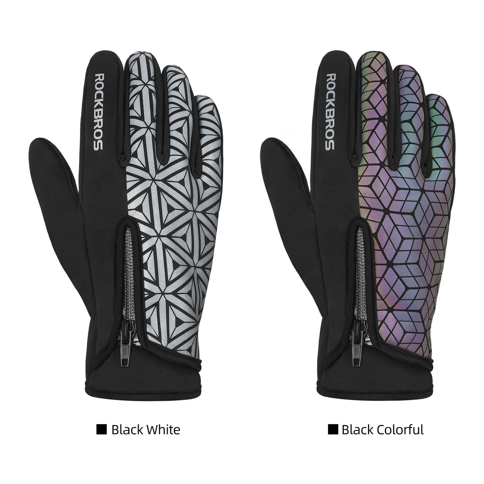 ROCKBROS Winter Warm Touchscreen Anti-Slip Cycling Gloves
