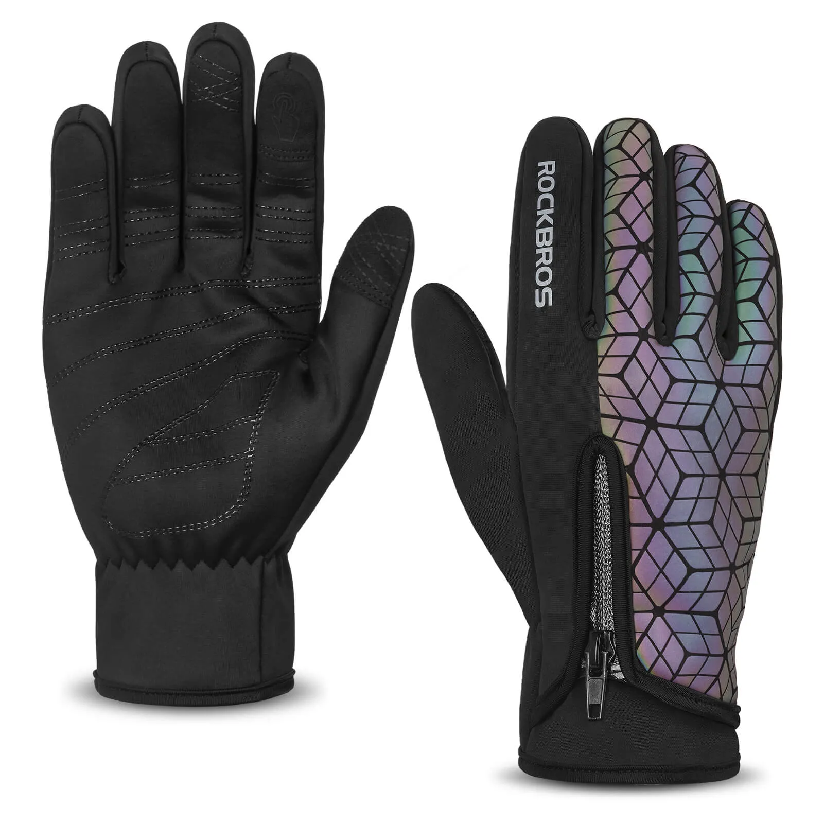 ROCKBROS Winter Warm Touchscreen Anti-Slip Cycling Gloves
