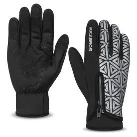 ROCKBROS Winter Warm Touchscreen Anti-Slip Cycling Gloves