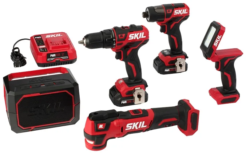 SKIL CB736801 Combination Kit, Battery Included, 12 V, Lithium-Ion Battery :EA: QUANTITY: 1