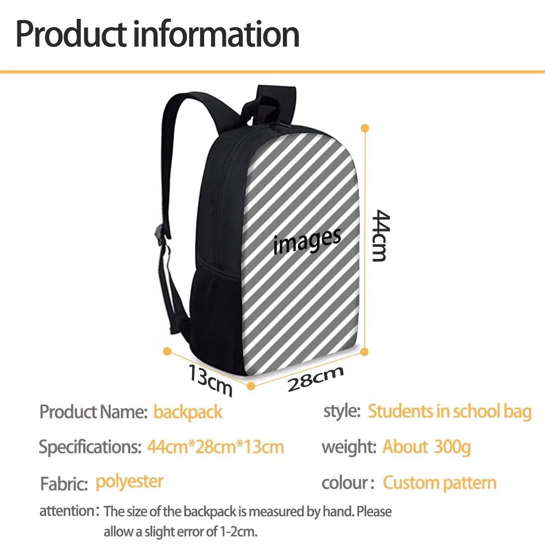 Stranger Things Pattern Backpack, Lightweight Multi-Function Opening Door Fire