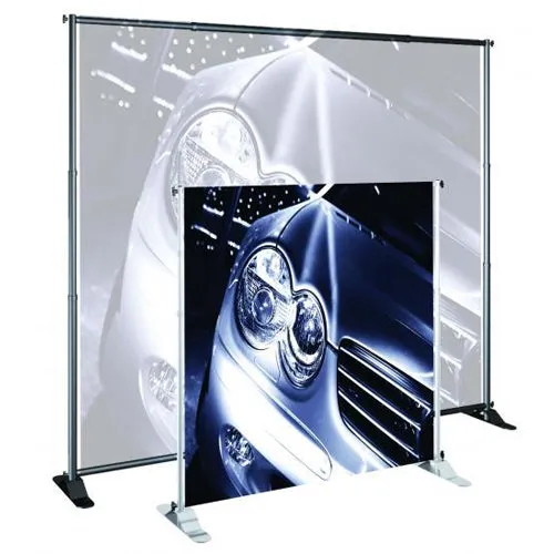 SUPER SIZED Large Banner Stands (Adjustable Width 52" to 96")