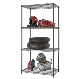 Trinity PRO 4-Tier 36x24x72 Wire Shelving NSF Black Anthracite®