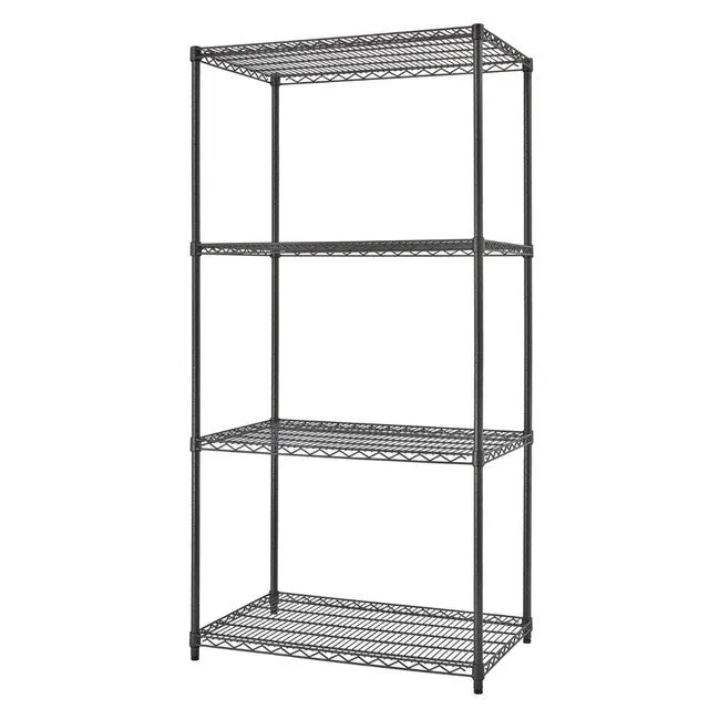 Trinity PRO 4-Tier 36x24x72 Wire Shelving NSF Black Anthracite®