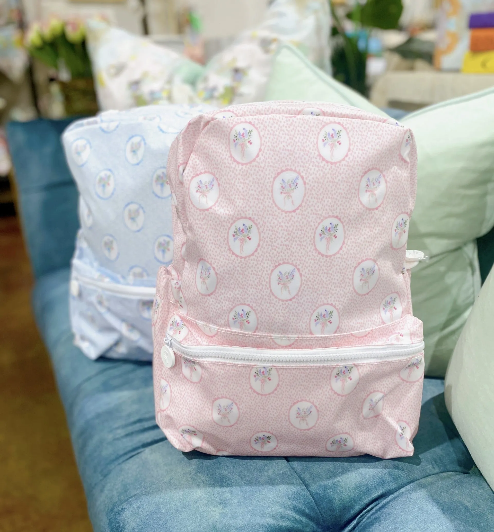 TRVL Kids Backpack - Floral Medallion Pink
