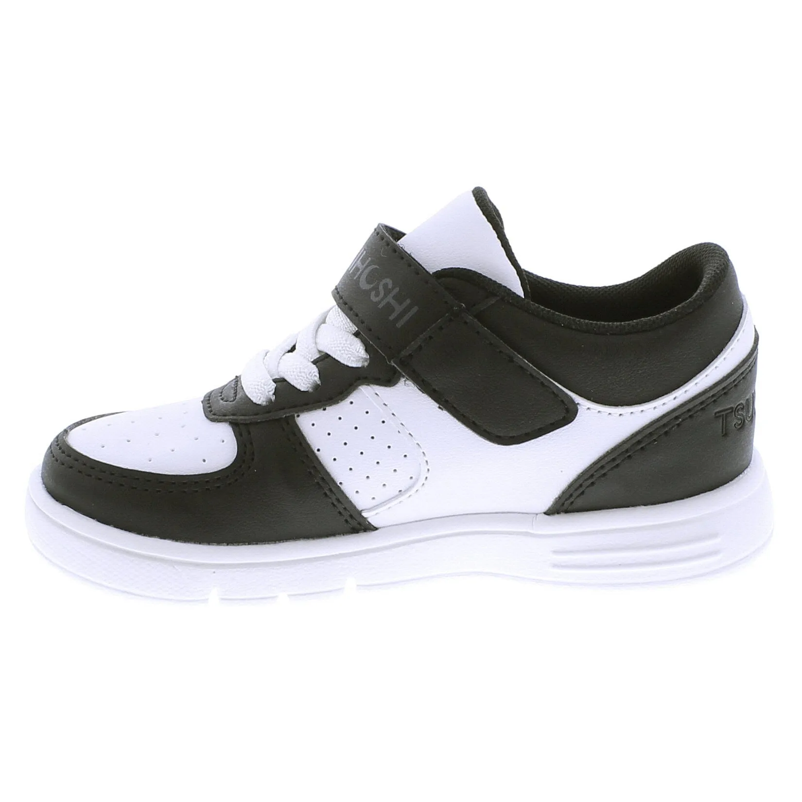 Tsukihoshi Court | Black/White Kids Sneakers