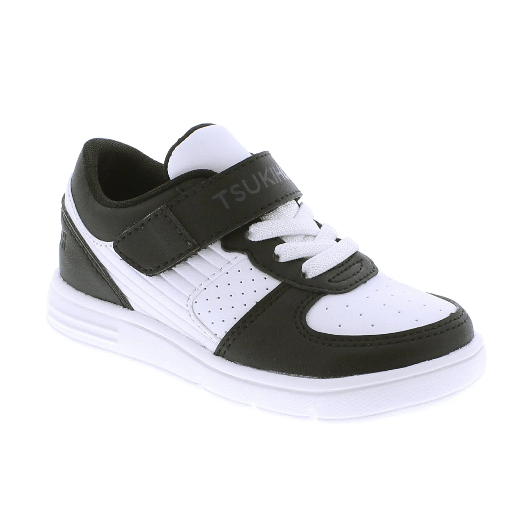 Tsukihoshi Court | Black/White Kids Sneakers