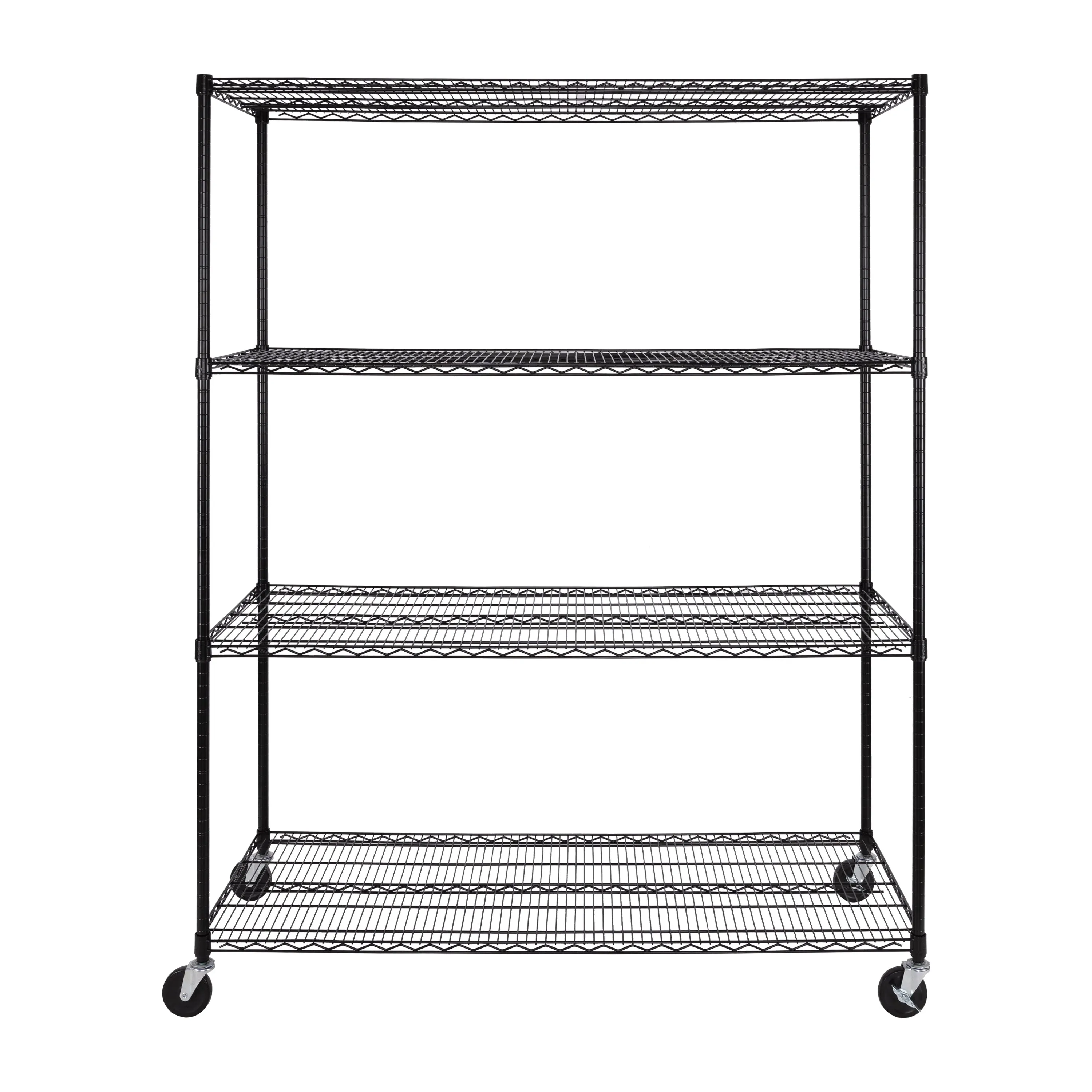 UltraDurable® 4-Tier NSF Steel Shelving, Black