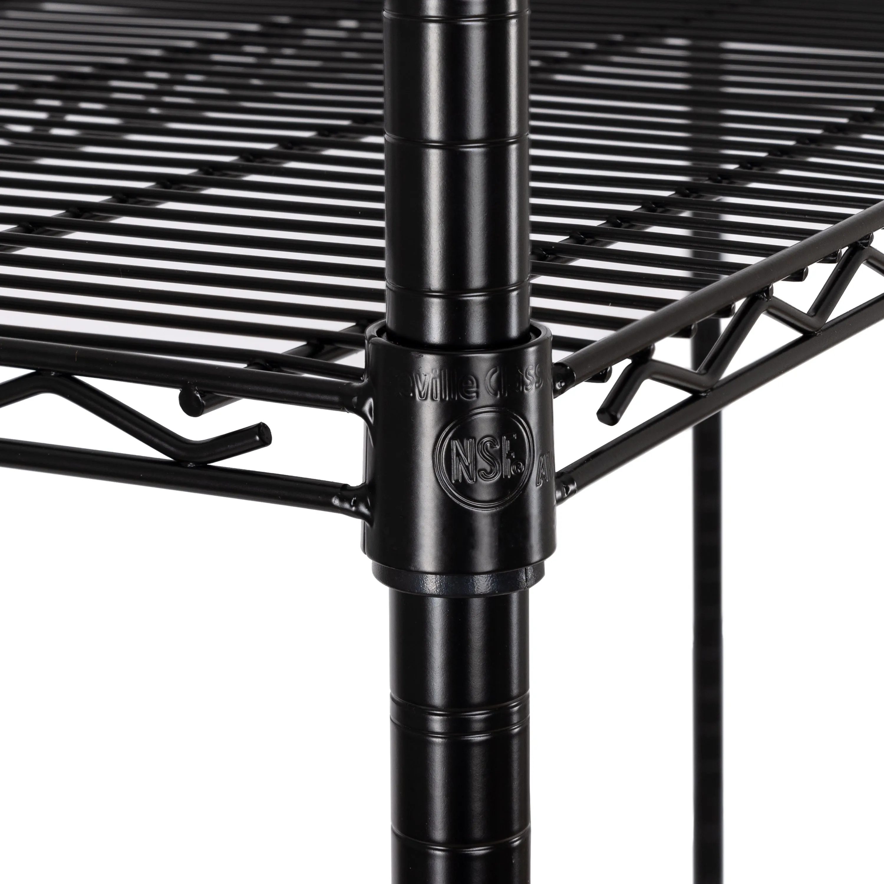 UltraDurable® 4-Tier NSF Steel Shelving, Black