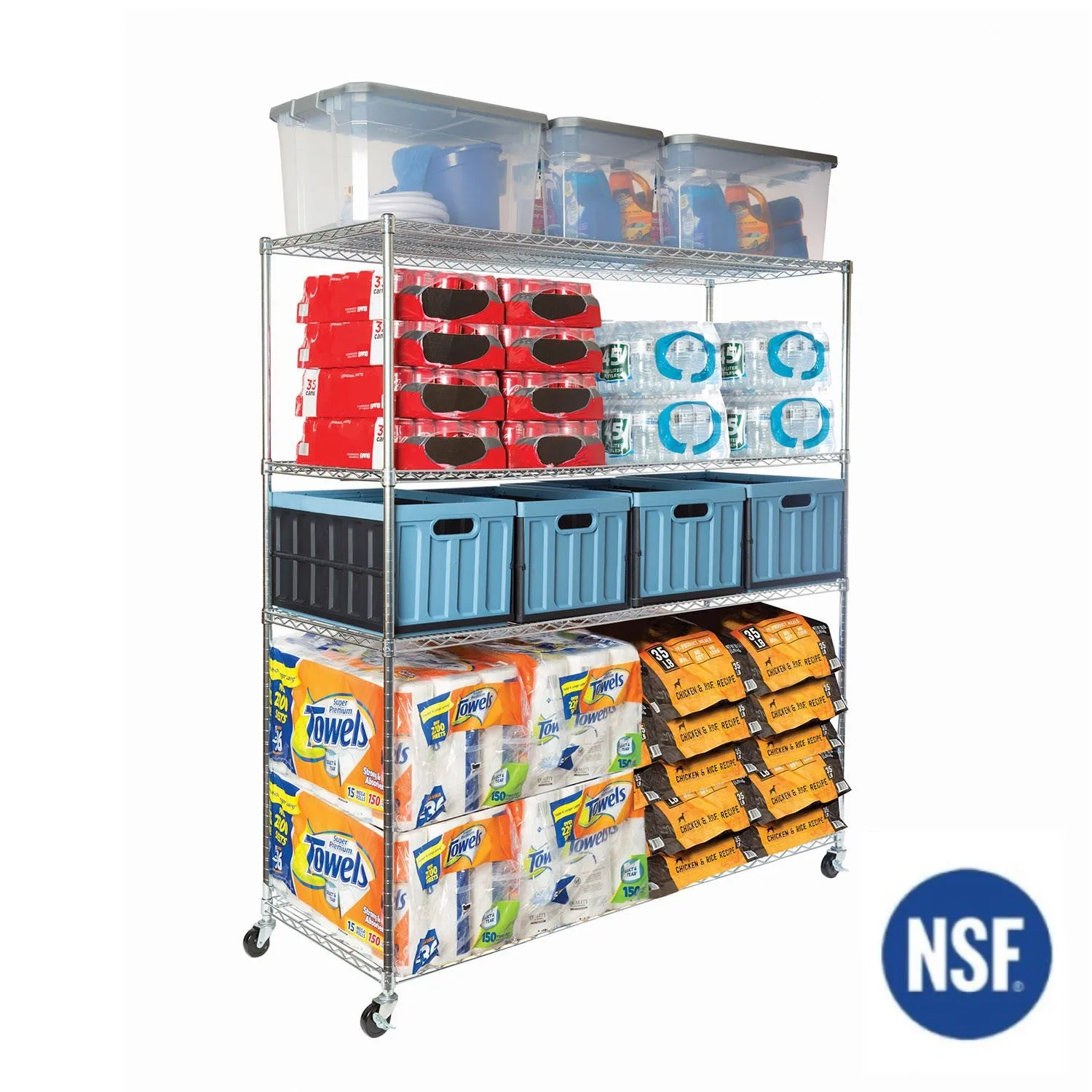 UltraDurable® 4-Tier NSF Steel Shelving