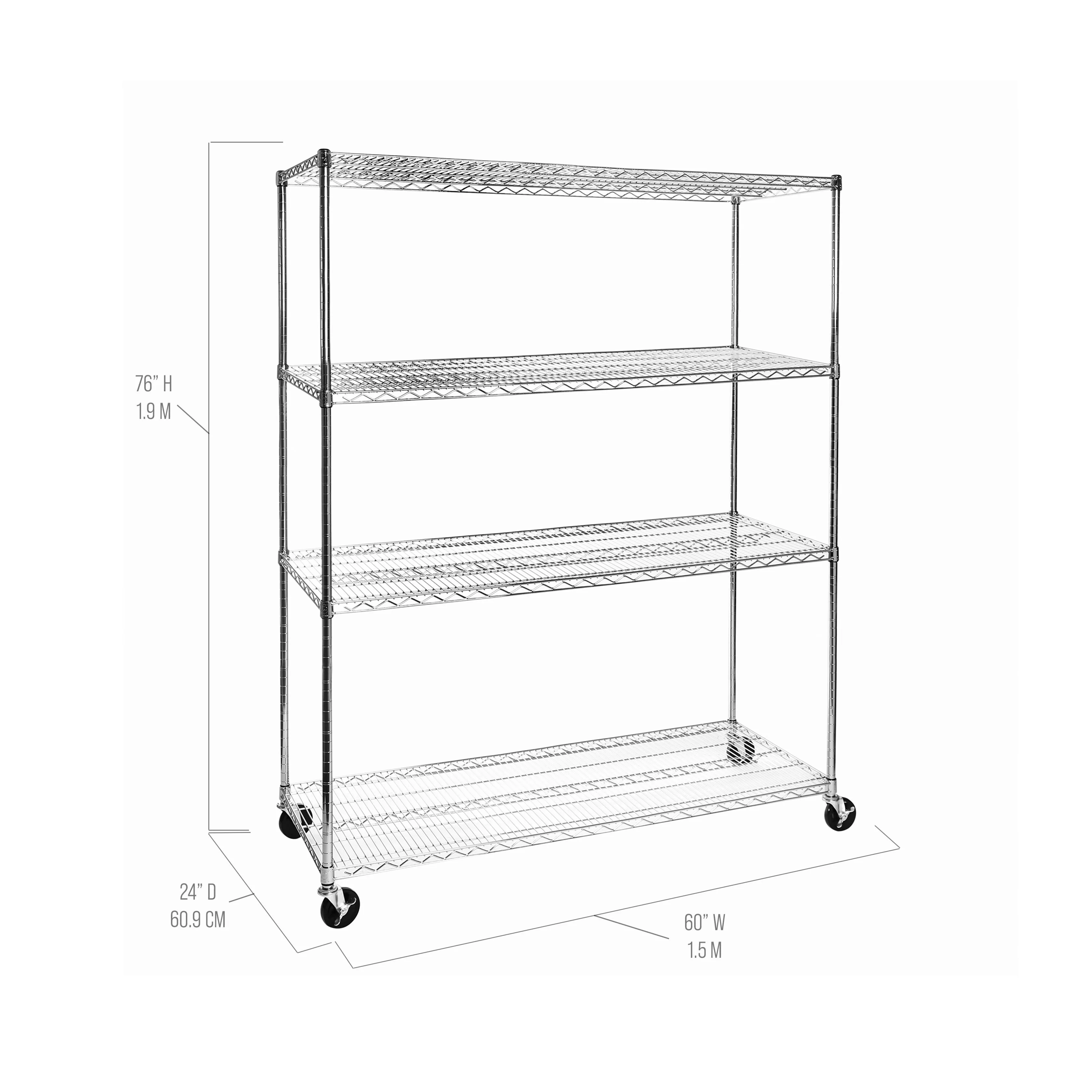 UltraDurable® 4-Tier NSF Steel Shelving