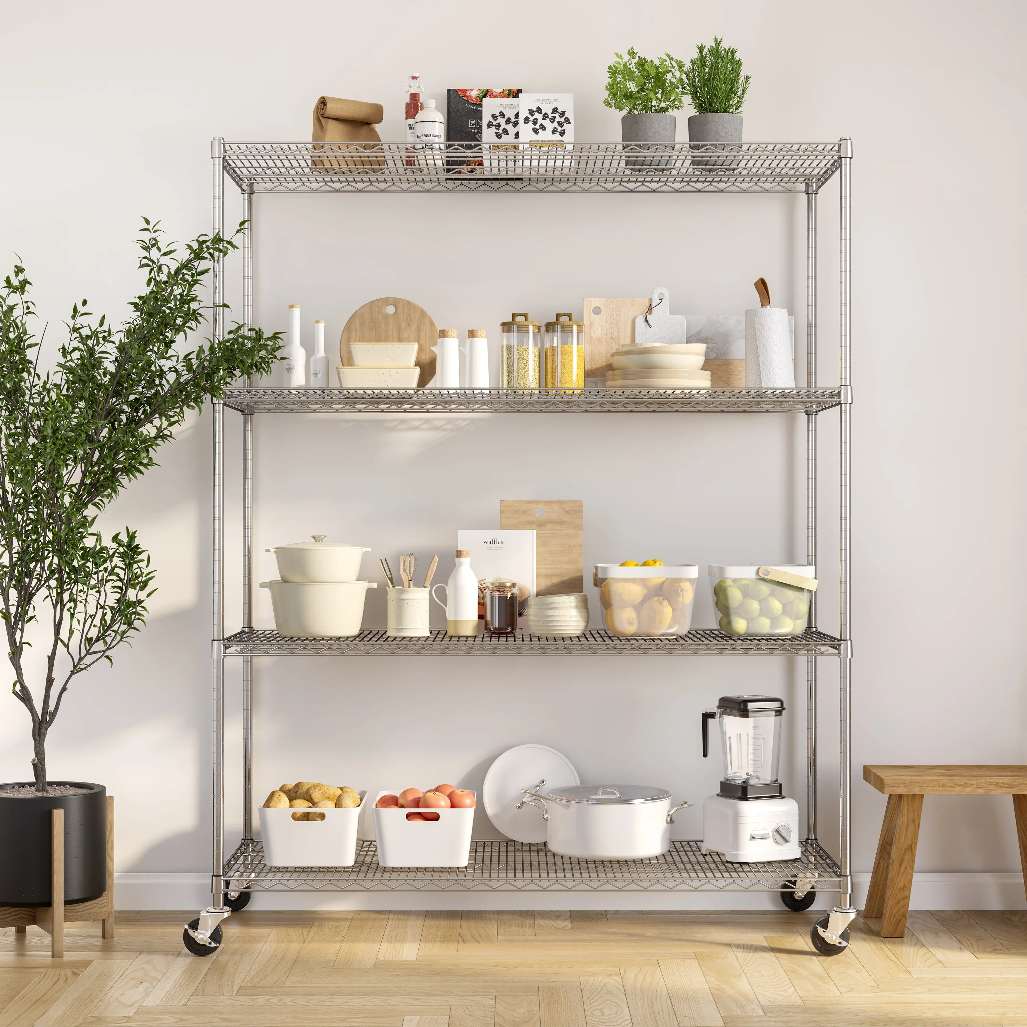 UltraDurable® 4-Tier NSF Steel Shelving