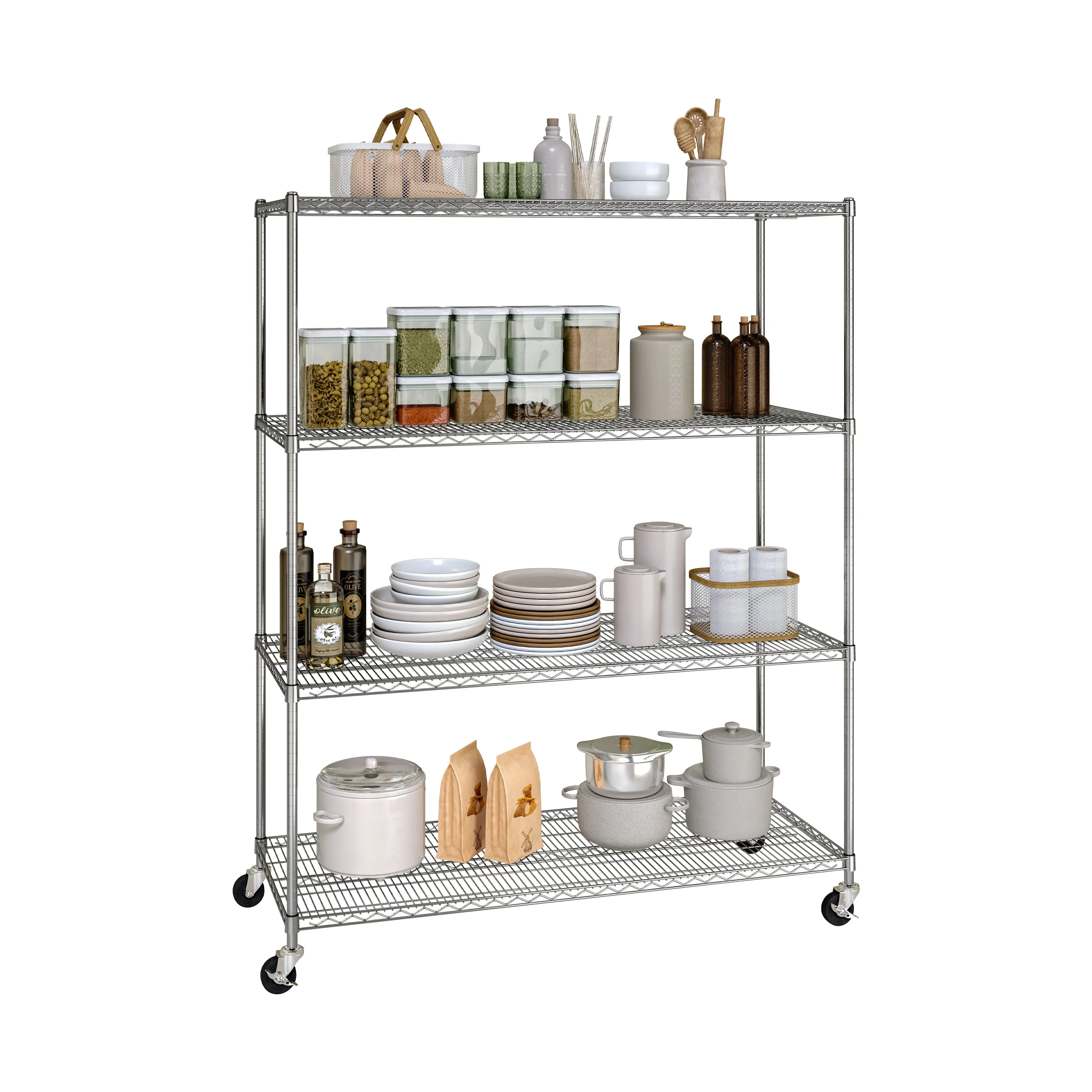 UltraDurable® 4-Tier NSF Steel Shelving