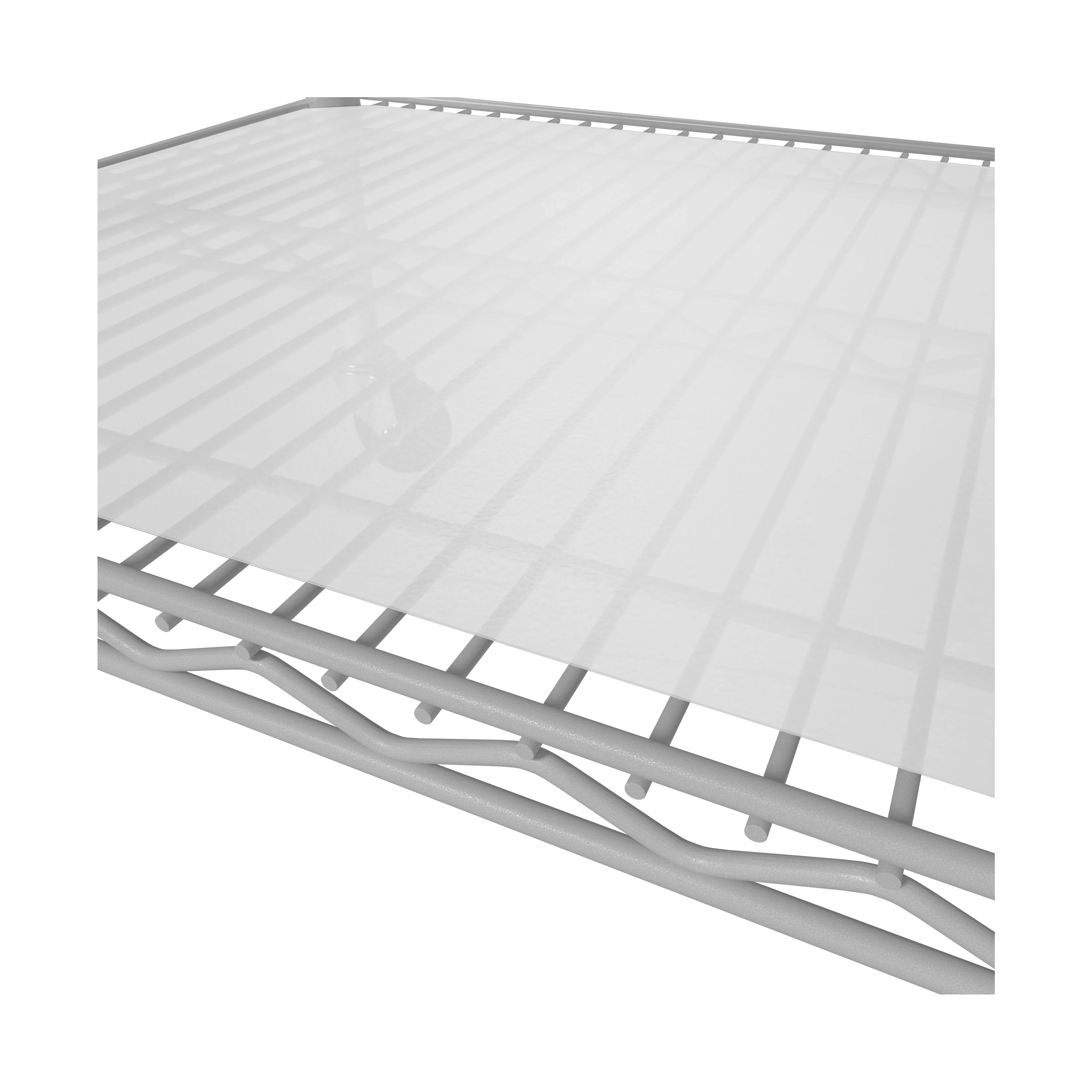 UltraDurable® 6-Tier NSF Steel Shelving with Shelf Liners, Granite
