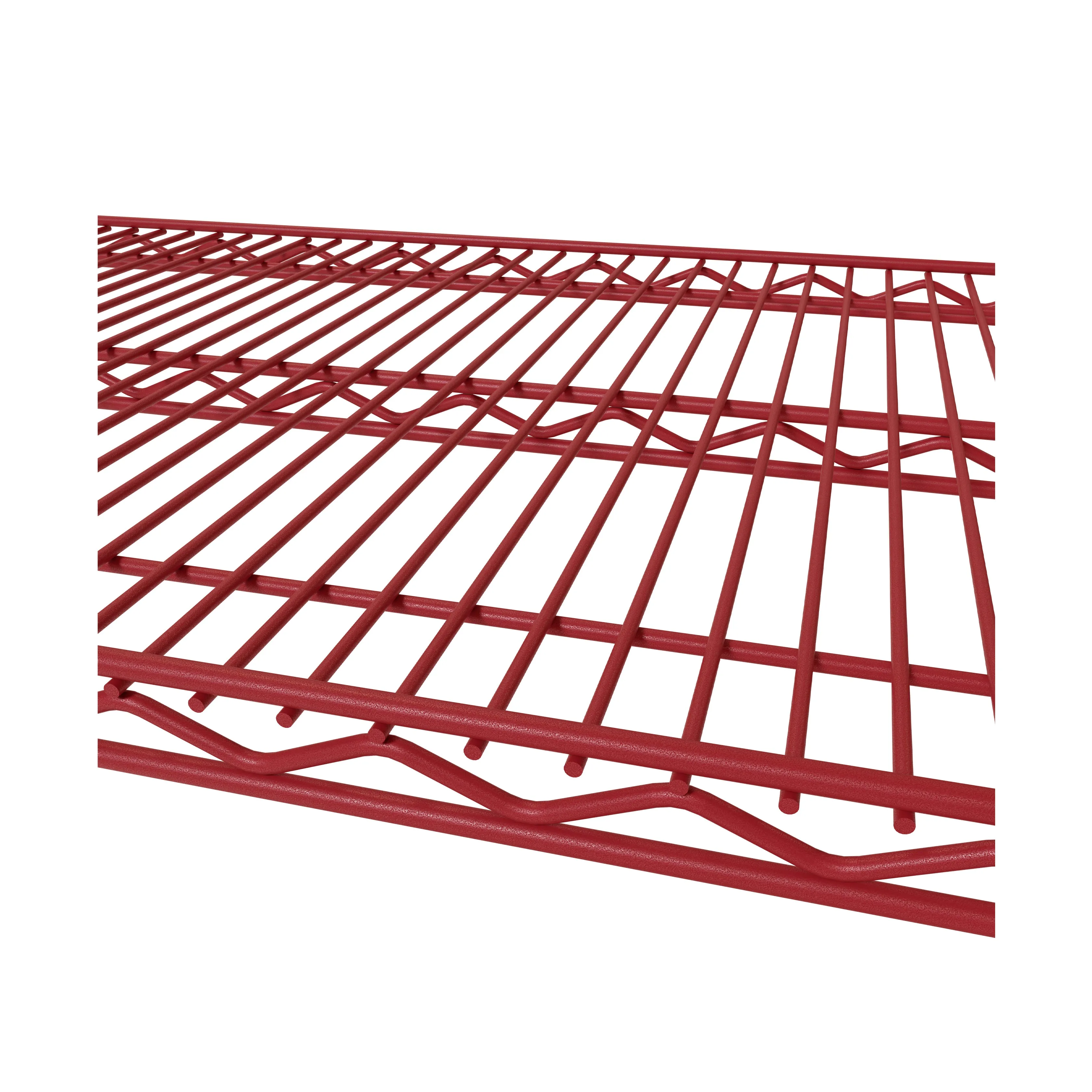 UltraDurable® 6-Tier NSF Steel Shelving with Shelf Liners, Red