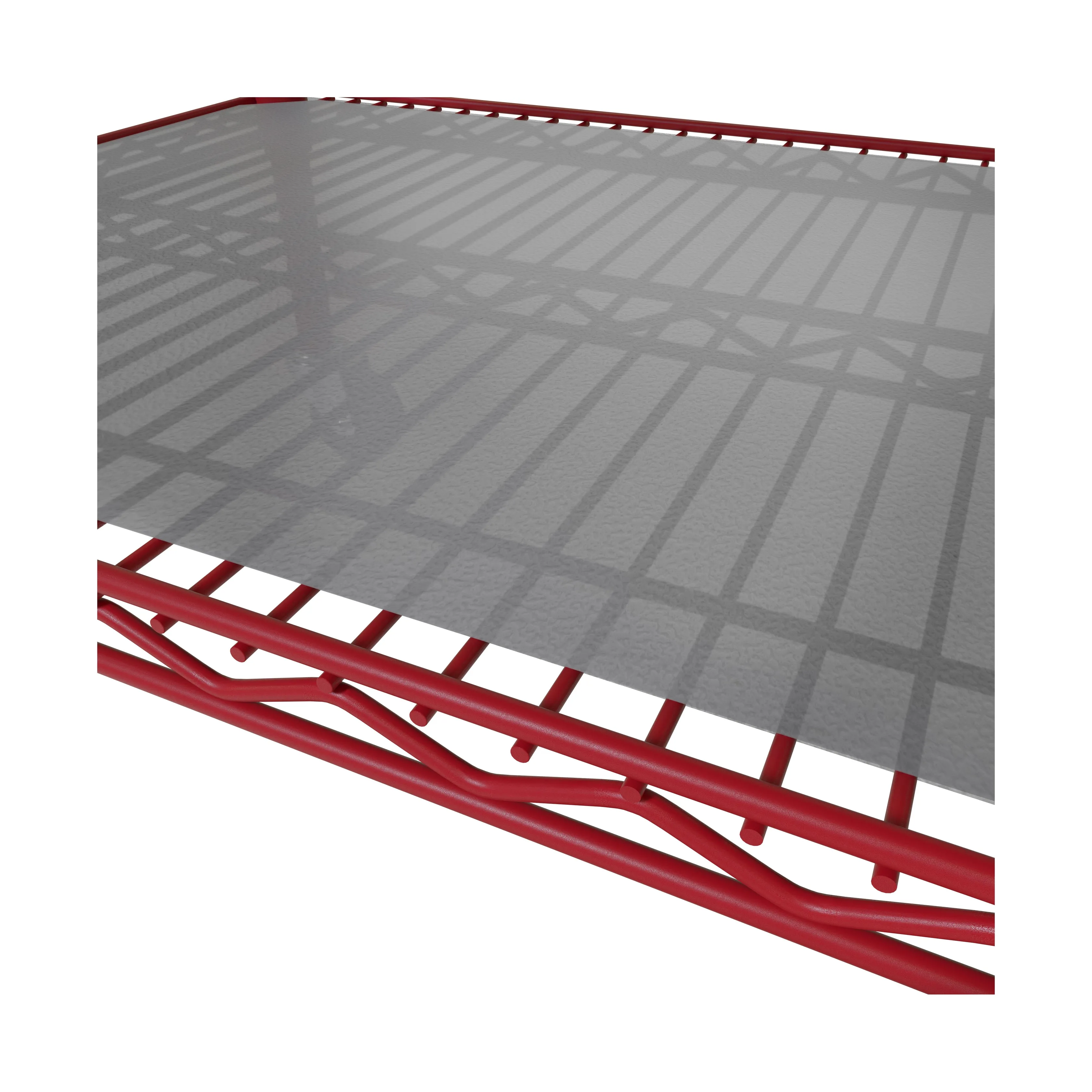 UltraDurable® 6-Tier NSF Steel Shelving with Shelf Liners, Red