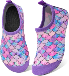 WateLves Kids Water Shoes Toddler Girls Boys Barefoot Non-Slip Quick Dry Aqua Socks for Beach Swim Walking