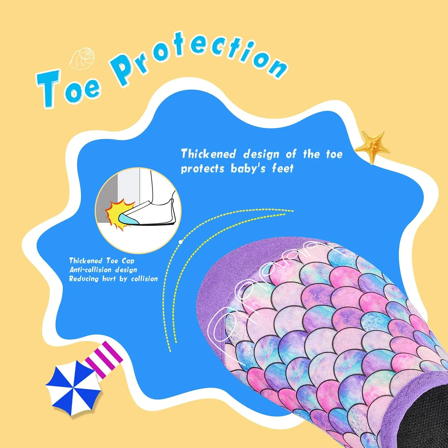 WateLves Kids Water Shoes Toddler Girls Boys Barefoot Non-Slip Quick Dry Aqua Socks for Beach Swim Walking