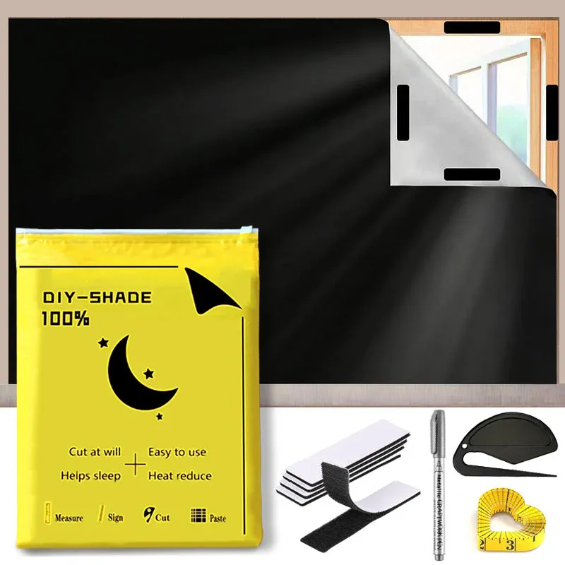 Window Curtain Shade 100% Black Out 45x200CM